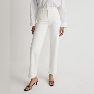 Madewell NWT The Petite Perfect Vintage Jeans Size 31P in Tile White | High Rise
